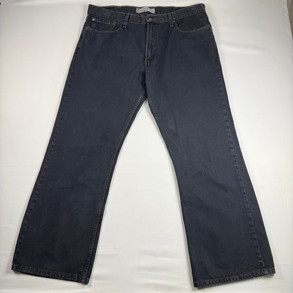 Vintage Y2K Levis 527 Mens Low Rise Boot Fit Jeans Faded Dark Wash 40x30